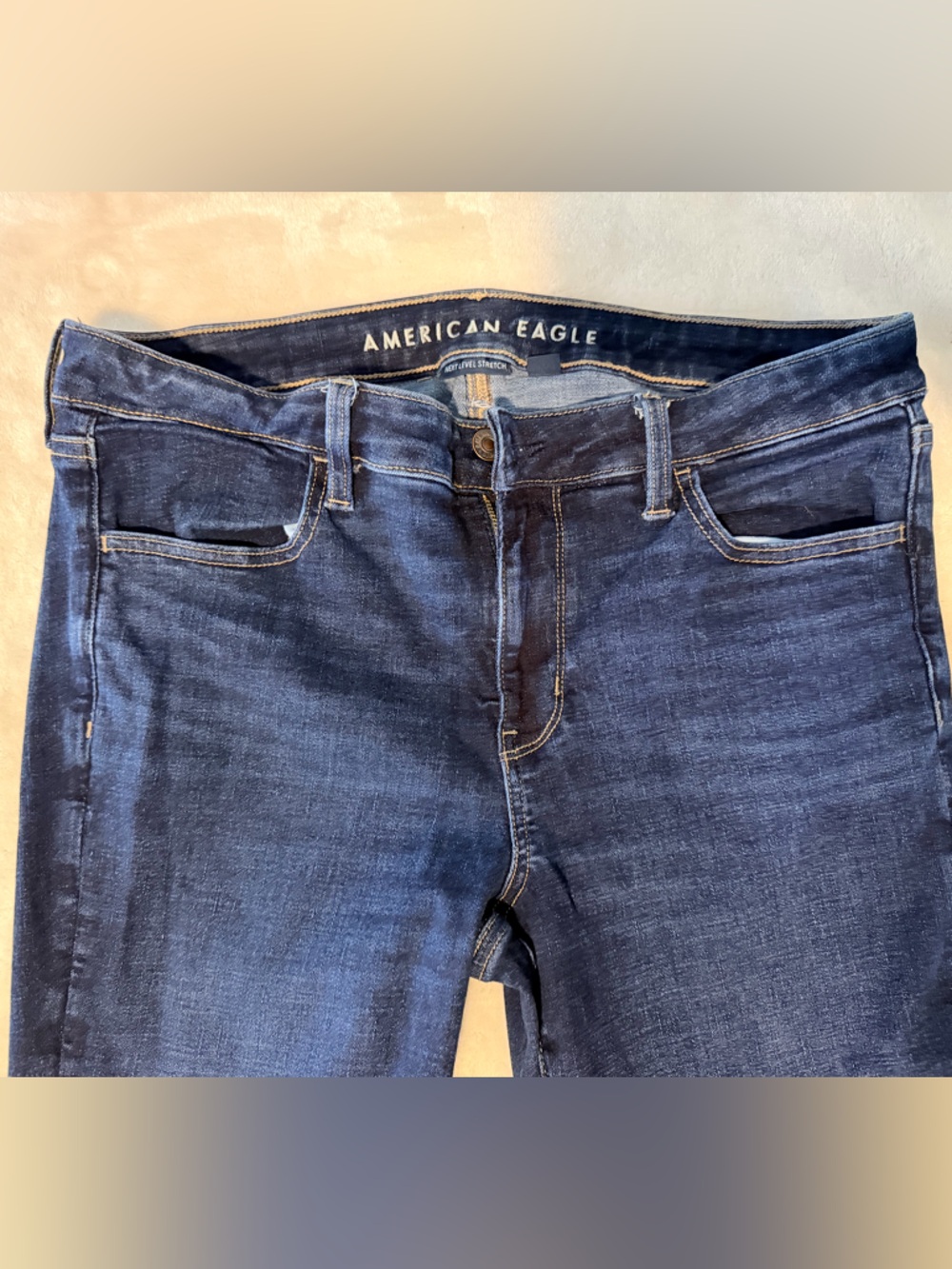 American Eagle Outfitters Women's Dark Blue Skinny Jeans